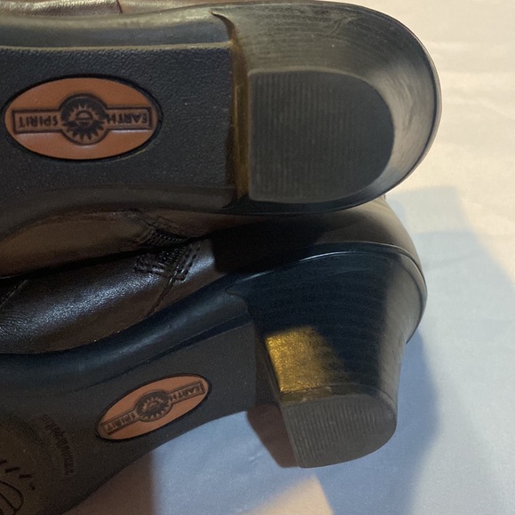 Earth Spirit Ankle Bootie size 8 leather upper Flora Brown - Picture 7 of 12